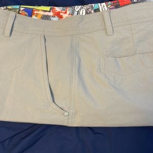 New mens Lululemon shorts size 40. Side and back pockets. Greyish colour.